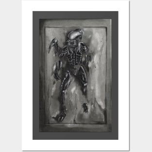 Alien in Carbonite Posters and Art